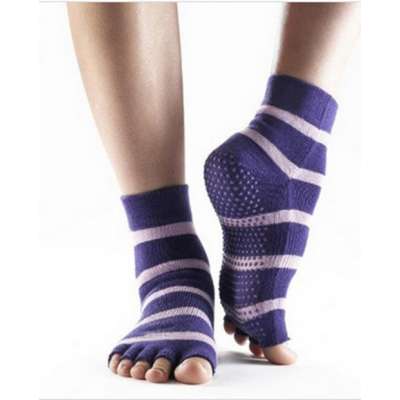 Customized Open Toe Cotton Yoga Socks